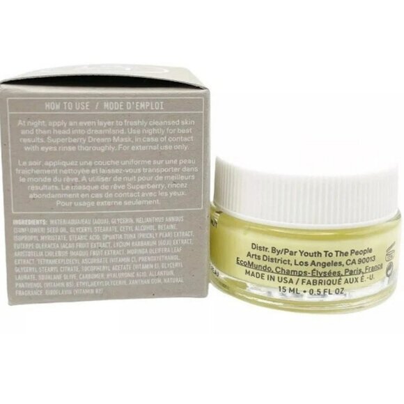 Youth To The People Super Berry Hydrate and Glow Dream Mask 15mL/.5oz Overnight - Picture 2 of 2